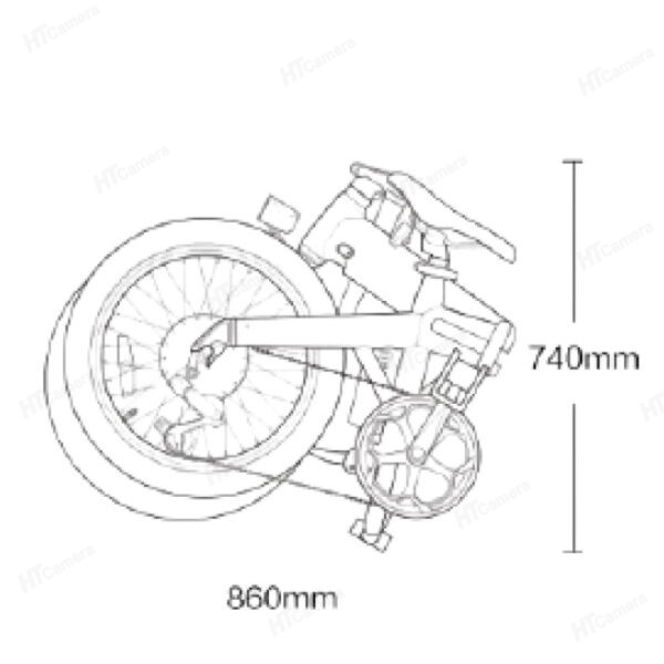 Xe dap dien gap | HIMO Z20 | Xe dap dien HTCamera 2