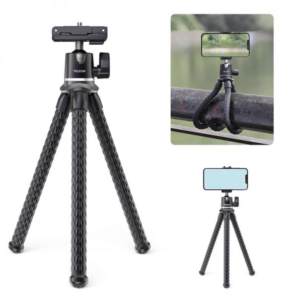 Telesin Te Trp 001 Flexible Tripod Stand For Smartphone And Action Camera 16042021 01 P