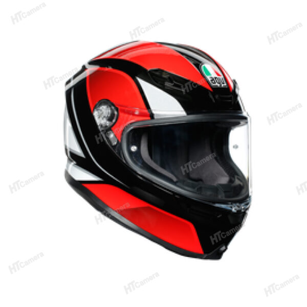 Non bao hiem AGV K6 – HYPHEN BLACK RED WHITE | HTCamera 7