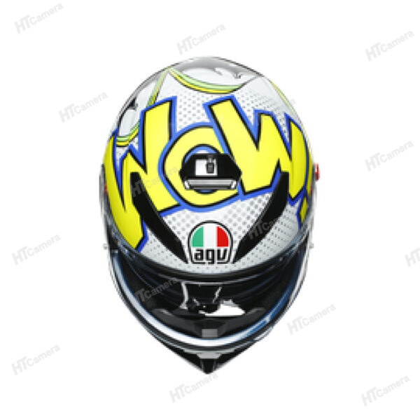 Helmet AGV K3 SV – BUBBLE BLUE/WH/YELLOW FLUO | HTCamera 1