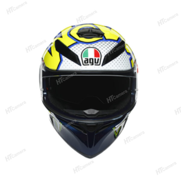 Helmet AGV K3 SV – BUBBLE BLUE/WH/YELLOW FLUO | HTCamera 4