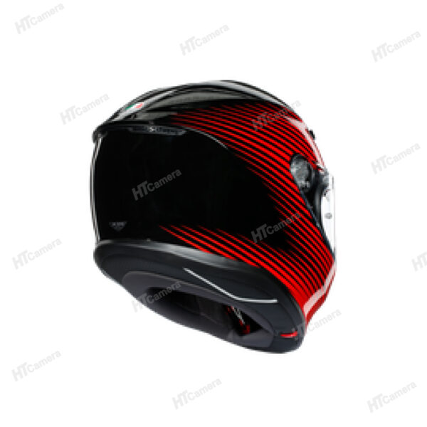 Helmet AGV K6 – RUSH BLACK/RED | HTCamera 3