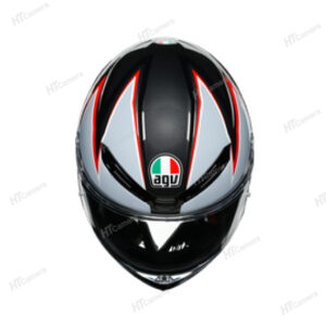 Helmet AGV K6 – FLASH MATT BLACK GREY RED | HTCamera 1