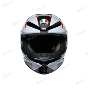 Helmet AGV K6 – FLASH MATT BLACK GREY RED | HTCamera 5