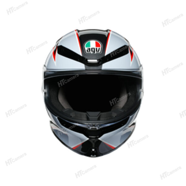 Helmet AGV K6 – FLASH MATT BLACK GREY RED | HTCamera 5