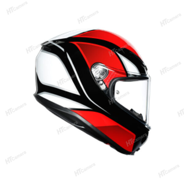 Helmet AGV K6 – HYPHEN BLACK/RED/WHITE | HTCamera 3