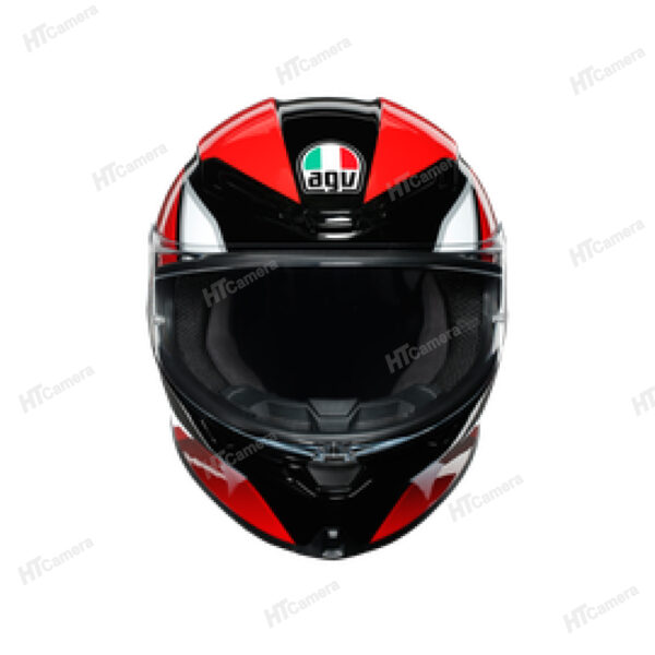 Helmet AGV K6 – HYPHEN BLACK/RED/WHITE | HTCamera 6