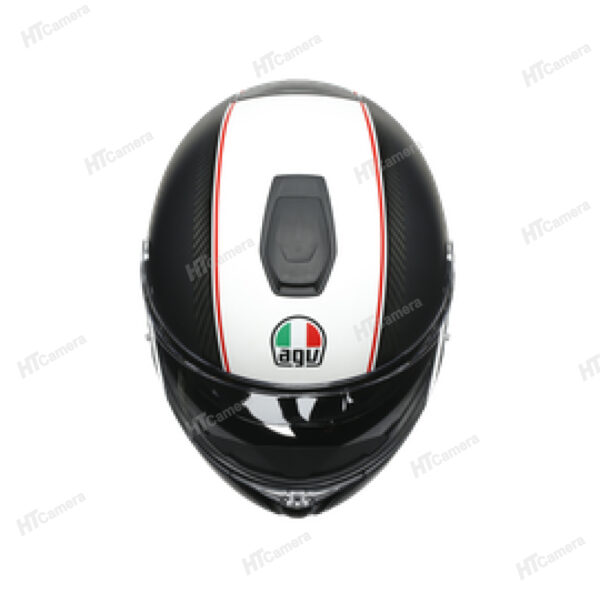 Helmet AGV SPORTMODULAR – COVER MATT GUNMETAL WHITE | HTCamera 1