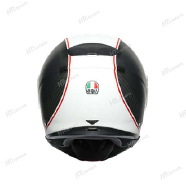 Helmet AGV SPORTMODULAR – COVER MATT GUNMETAL WHITE | HTCamera 2