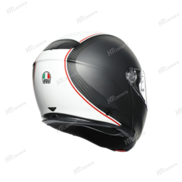 Helmet AGV SPORTMODULAR – COVER MATT GUNMETAL WHITE | HTCamera 3