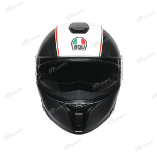 Helmet AGV SPORTMODULAR – COVER MATT GUNMETAL WHITE | HTCamera 4