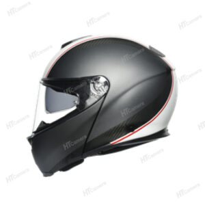 Helmet AGV SPORTMODULAR – COVER MATT GUNMETAL WHITE | HTCamera 5