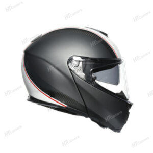 Helmet AGV SPORTMODULAR – COVER MATT GUNMETAL WHITE | HTCamera 6