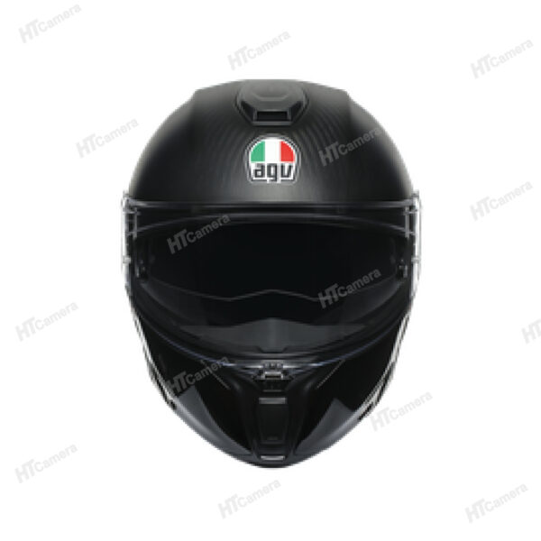 Helmet AGV SPORTMODULAR – LAYER CARBON RED WHITE | HTCamera 3