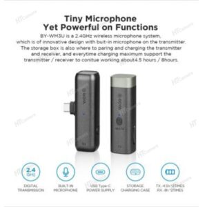 BOYA BY-WM3U Wireless Microphone | Vlog Accessories | HTCamera 2