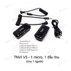 TNVI V3 Pro 1TX+1RX Microphone | Vlog Accessories | HTCamera 2