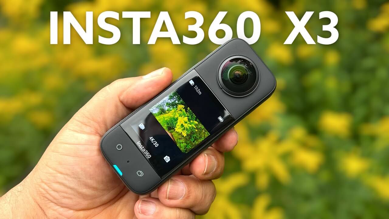 Máy ảnh Insta360 X3 là dòng máy camera hành động quay video 5,7K 360° sống động