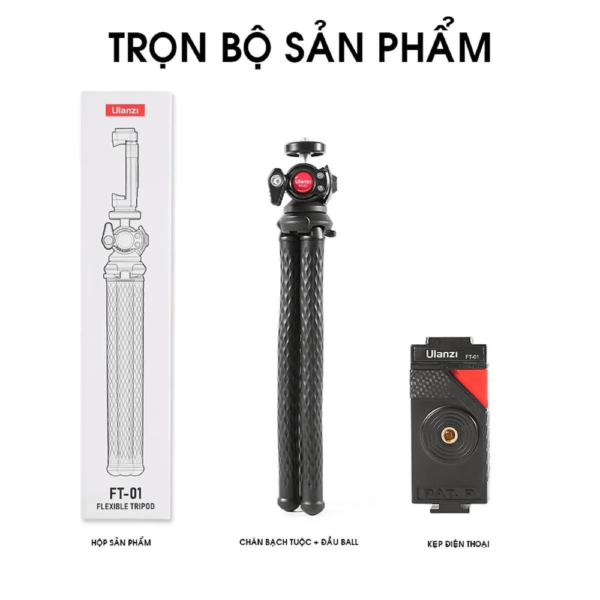 Tripod Bạch Tuột - Chân Máy Đa Năng Ulanzi FT-01 | Phụ kiện camera hành động | HTCamera 2