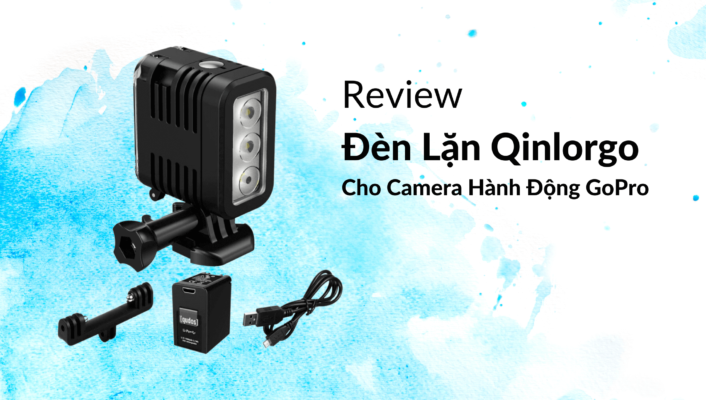 Review Đèn Lặn Qinlorgo Cho Camera Hành Động GoPro