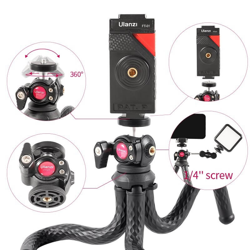 Tripod bạch tuột – Chân máy đa năng Ulanzi FT-01