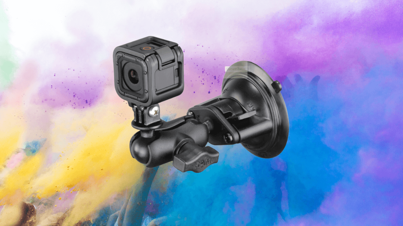 Cốc hút cho GoPro sử dụng thiết kế hút cấp công nghiệp, được thiết kế để chịu được các điều kiện khắc nghiệt