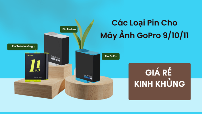 Các loại pin dành cho máy ảnh GoPro 9/10/11 tốt nhất