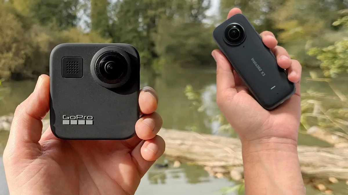 Cả 2 máy đều là camera hành động 360 độ có cảm biến kép nhô ra khỏi thân máy. Chúng đều có màn hình cảm ứng điều khiển bằng tay và thân máy làm bằng cao su.