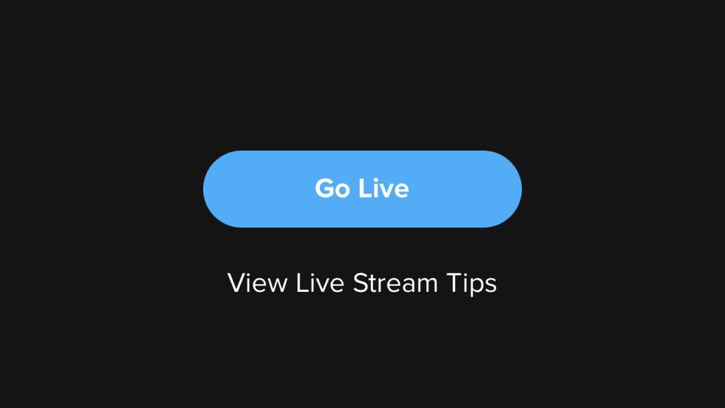 Bước 8: Bạn nhấn vào "Go live" được đánh dấu màu xanh lam để bắt đầu phát trực tiếp.