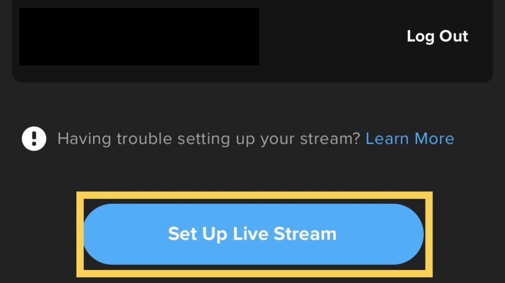 Bước 7: Bạn nhấn vào "Set up live stream".