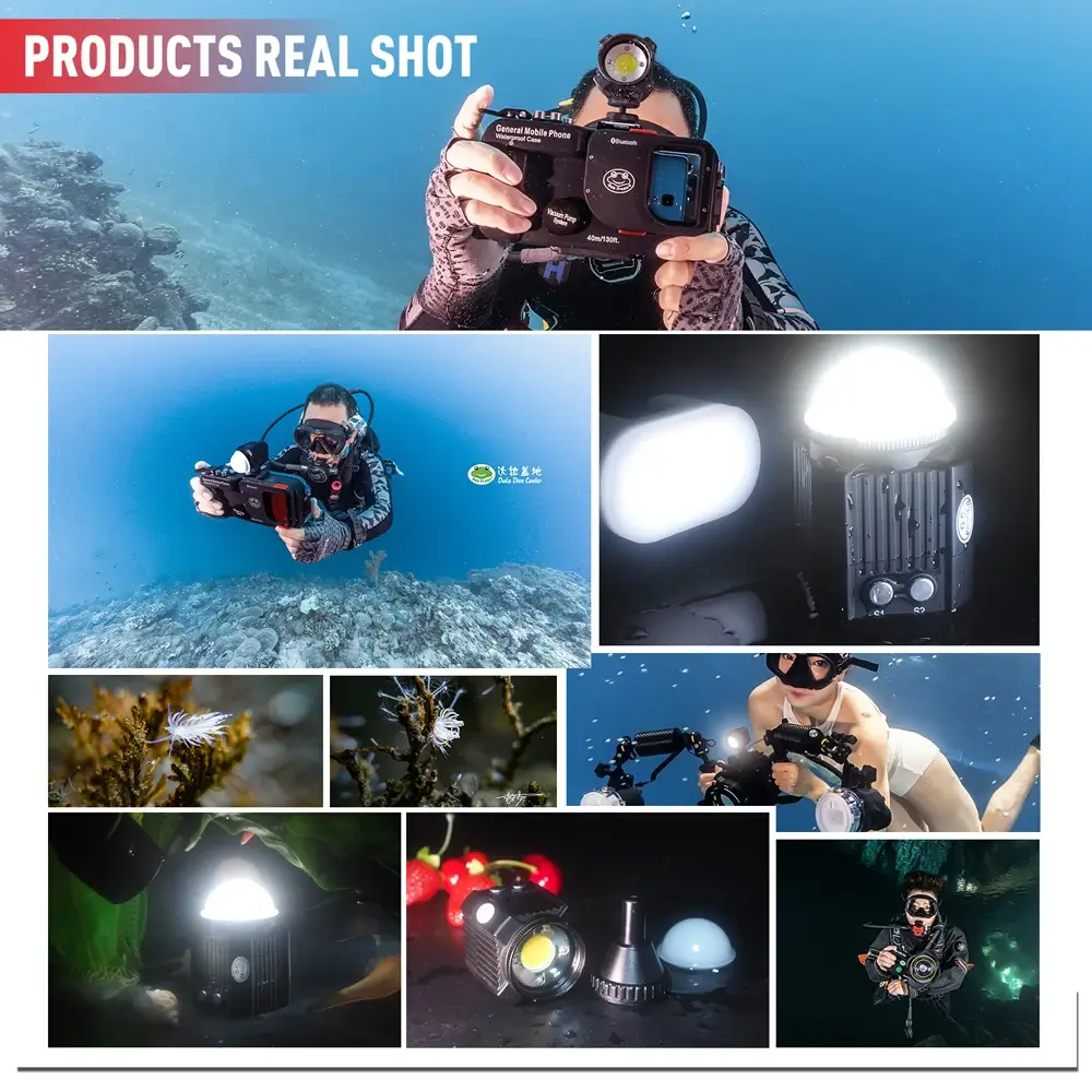 Đèn Led Seafrogs SL-19 Model 2000LM Dưới Nước 60m195ft | HTCamera 1