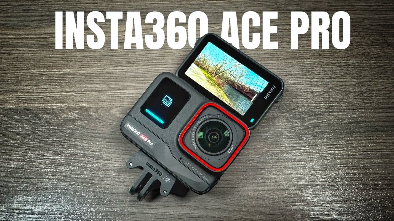 Với Ace Pro, cảnh quay trước tiên cần được xử lý trong Ứng dụng Insta360 bằng hiệu ứng AI Selfie Stick Eraser.