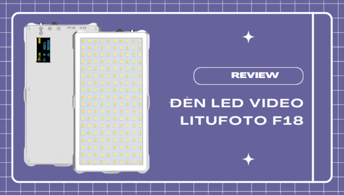 Đánh giá đèn Led video LituFuto F18: Màn hình OLED đầy màu sắc