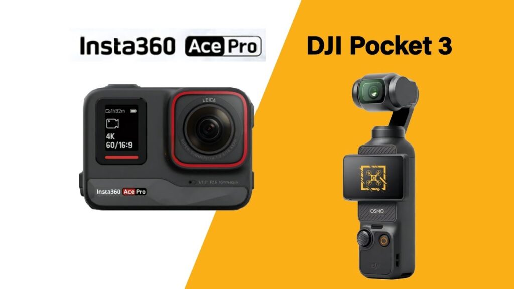 Thiết kế Insta360 Ace Pro vs DJI Osmo Pocket 3