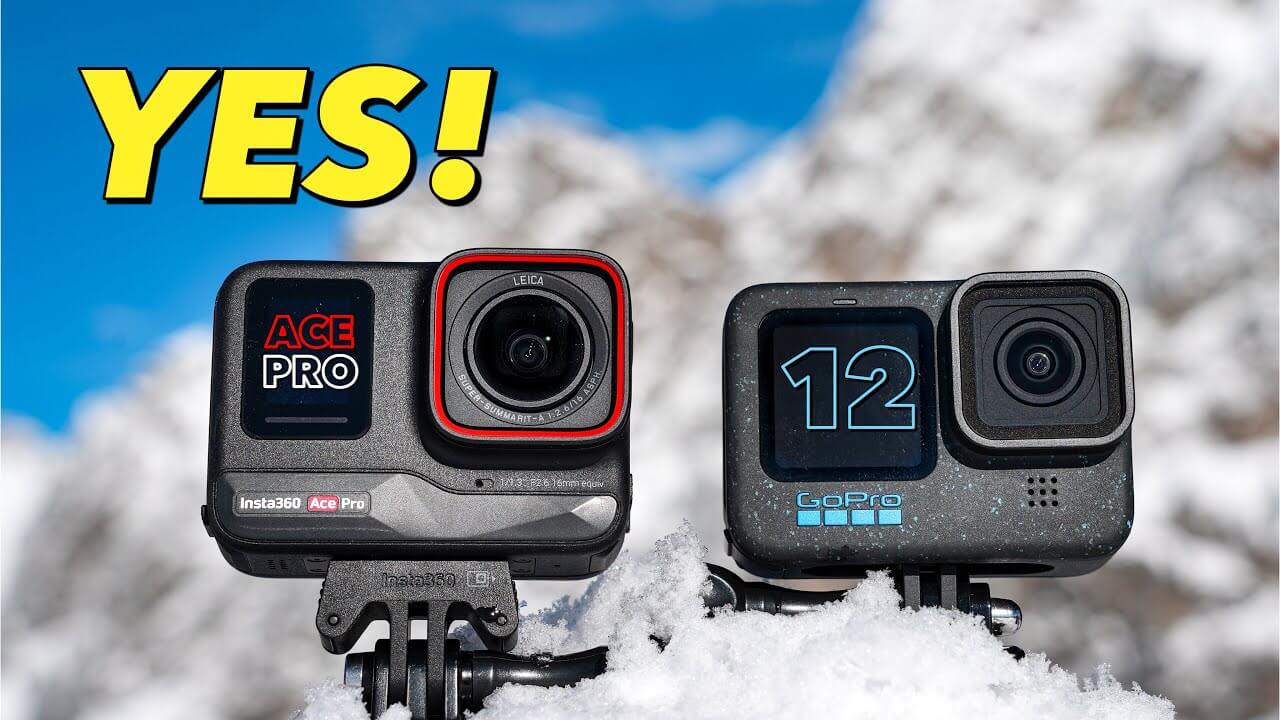 Ace Pro sử dụng cảm biến 1/1,3 inch còn GoPro 12 dùng cảm biến 1/1,9 inch