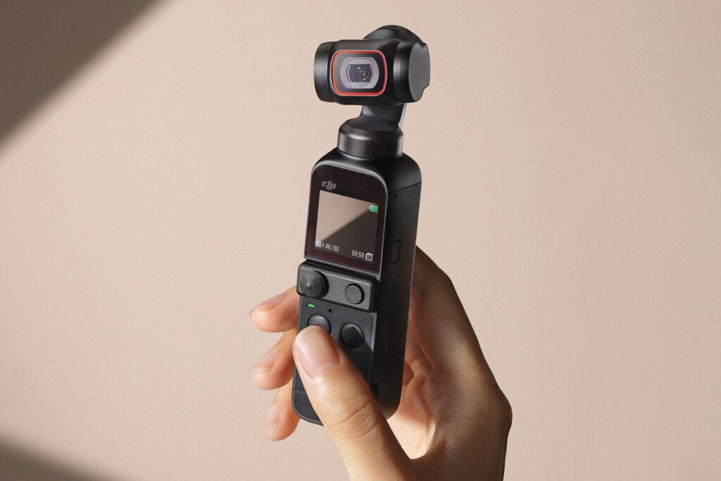 DJI Pocket 2 có thiết kế hình chữ nhật mỏng