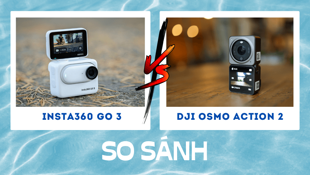 So sánh Insta360 Go 3 vs DJI Action 2 Camera hành động nhỏ nào tốt nhất | HTCamera 8