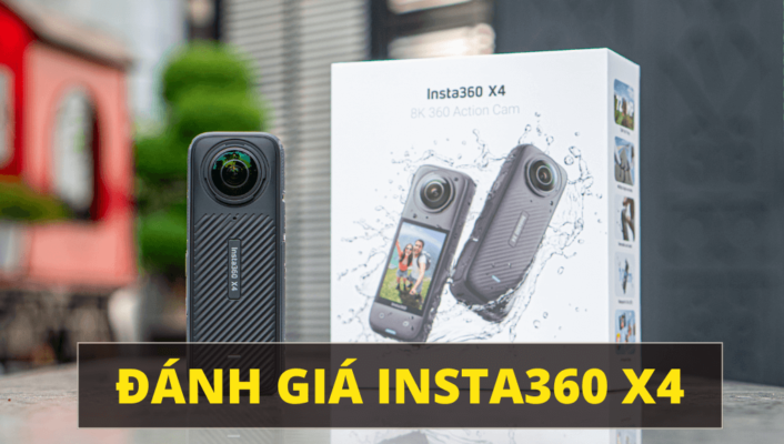 Đánh giá Insta360 X4 - Quay 8K30fps 360°, video HDR, ảnh 72MP, bảo vệ ống kính có thể tháo rời | HTCamera