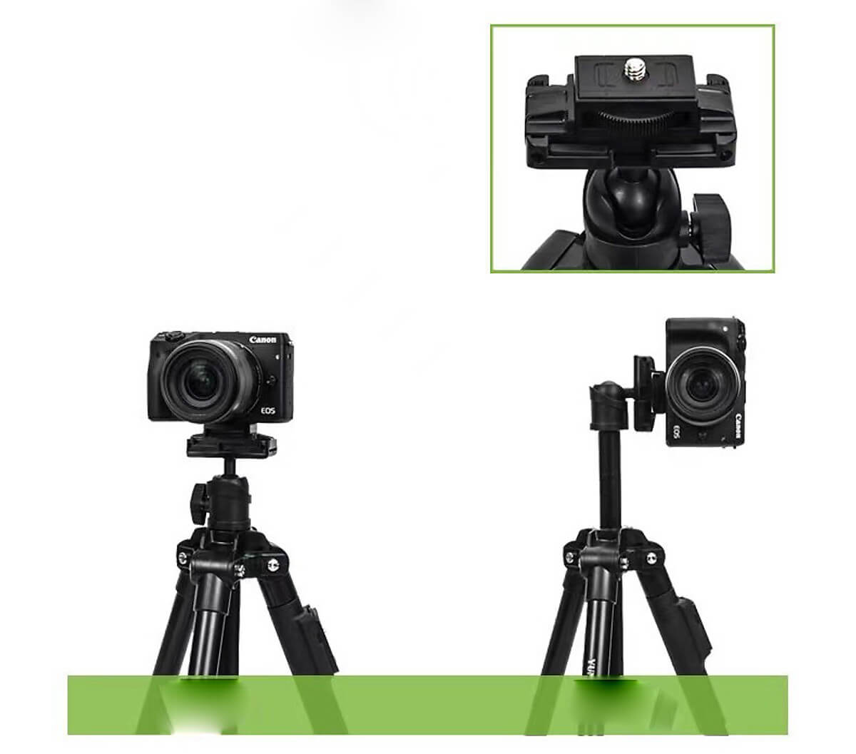 Tripod Yunteng VCT-6109 được trang bị một tay cầm Bluetooth, cho phép bạn điều khiển máy ảnh từ xa một cách thuận tiện