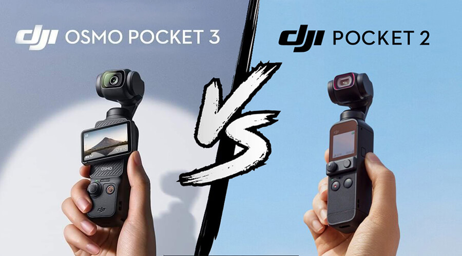 DJI Osmo Pocket 3 vs DJI Osmo Pocket 2 đều có thiết kế nhỏ gọn, dễ dàng bỏ vào túi.