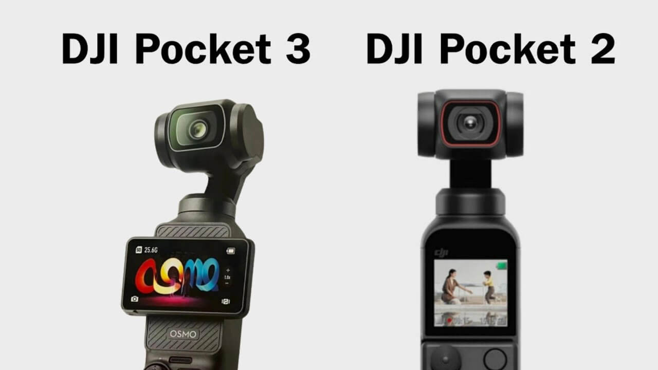 DJI Osmo Pocket 3 và DJI Pocket 2 đều được trang bị bộ chuyển đổi để gắn Osmo vào phía dưới, đi kèm với chân vít 1/4-20 inch.