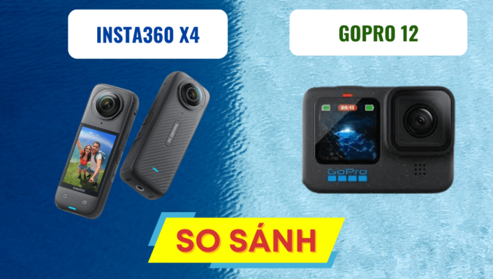 So sánh Insta360 X4 với GoPro 12 xem cái nào vượt trội hơn | HTCamera