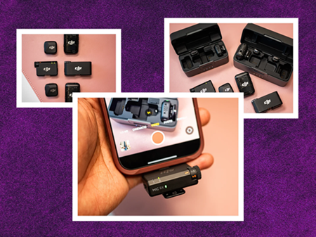 DJI Mic Mini Reviewer Collage 112024 SOURCE Julian Chokkattu