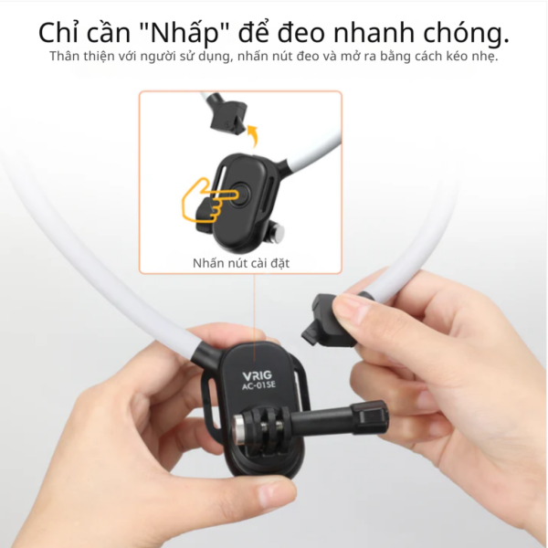 Vòng Đeo Cổ VRIG AC-01 SE Cho Action Cam - Hình ảnh 2