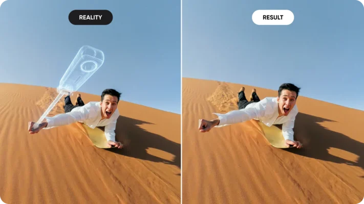 Foldable 2-in-1 Selfie Stick Remote Kit