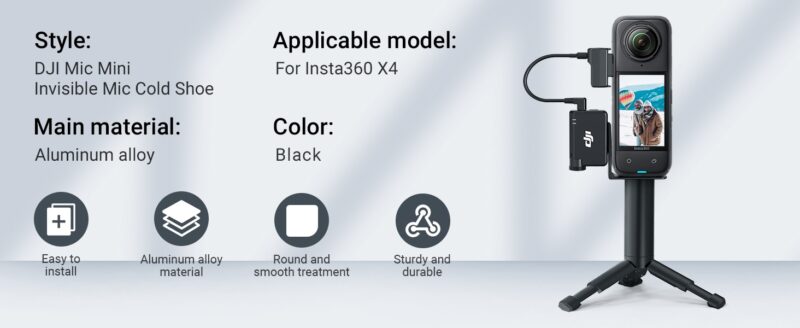 DJI Mic Mini Invisible Mic Cold Shoe