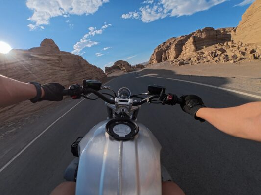 Motorcycle 182° FOV Shot on