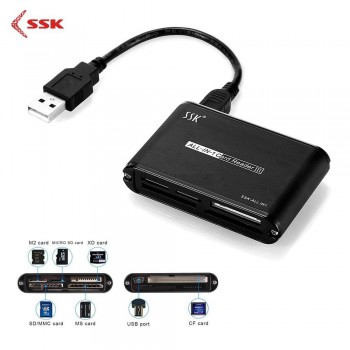 Đầu đọc thẻ nhớ đa năng SSK SCRM025 All In 1 Card Reader 3 Đầu đọc thẻ nhớ đa năng SSK SCRM025 All In 1 Card Reader