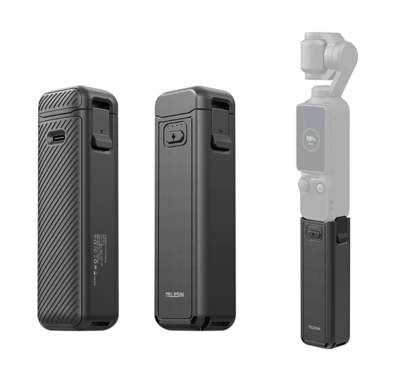 Telesin Charging Grip for Pocket 3/4 2 Telesin Charging Grip for Pocket 3/4