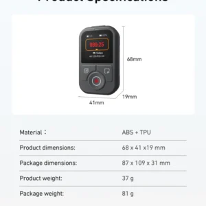 Alternative view of Telesin Smart Remote Controller for Action 4/5/6 Osmo 360