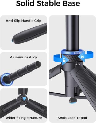 Telesin 65cm One-Touch Quick Open Tripod Selfie Stick For Action 6/Osmo Nano/Osmo 360 23 Telesin 65cm One-Touch Quick Open Tripod Selfie Stick for Action 6/Osmo Nano/Osmo 360